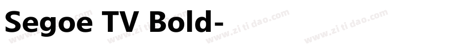Segoe TV兰亭黑 Bold字体转换